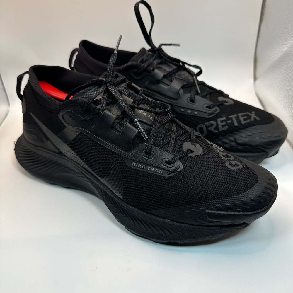 Nike Pegasus Trail 3 GTX Mens 8 Black Gore-Tex Waterproof Running Shoes Hiking